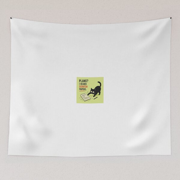 Item preview, Plans I Heard Scratch Papers Funny Cat designed and sold by LovelyCatGalaxy.