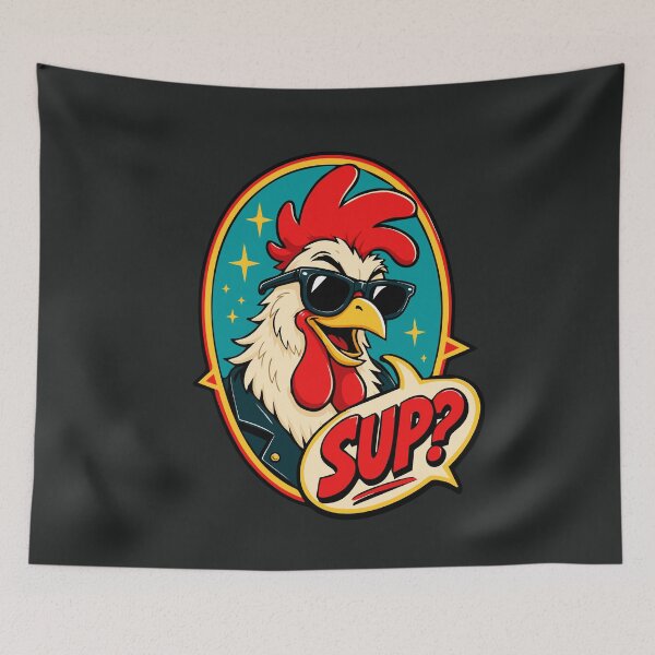Item preview, Chicken In Black Sunglasses Animal Lover Funny Rooster Cool Art designed and sold by alenaz.