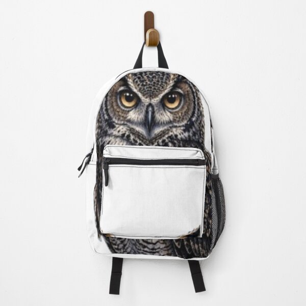 Item preview, Realistic Great Horned Owl Sticker | Majestic Night Owl Bird Art designed and sold by GRYFFWEAR.