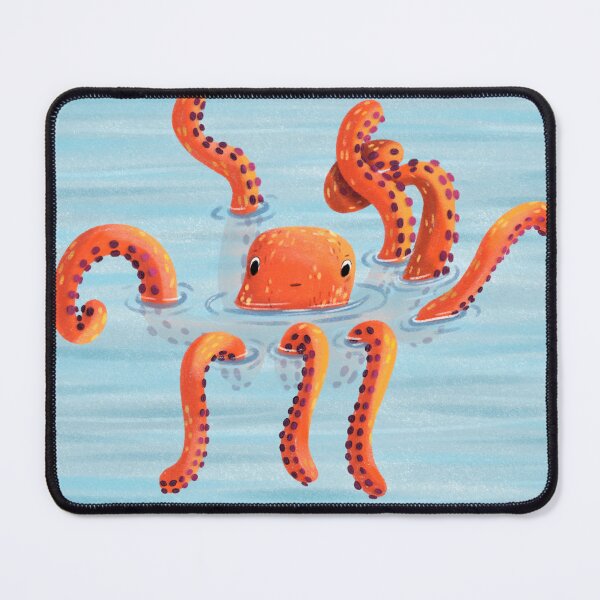 Item preview, Octopus swimming illustration designed and sold by Alice-strange.