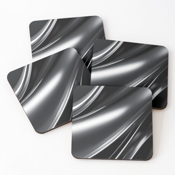Item preview, Sleek Metallic Chrome Waves Abstract designed and sold by Paulocdias.