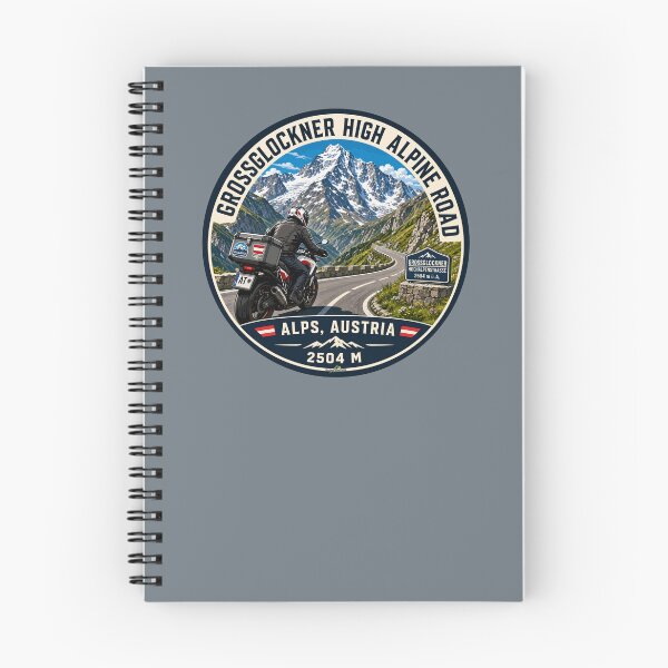 Item preview, Grossglockner High Alpine Road Austria Motorcycle Sticker TShirt 04 designed and sold by OuterShellUK.
