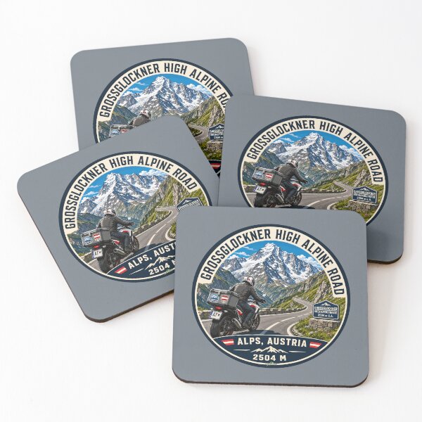 Item preview, Grossglockner High Alpine Road Austria Motorcycle Sticker TShirt 04 designed and sold by OuterShellUK.