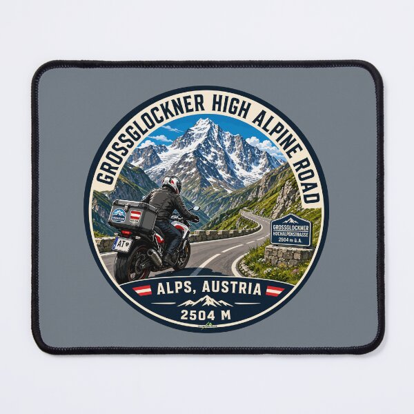 Item preview, Grossglockner High Alpine Road Austria Motorcycle Sticker TShirt 04 designed and sold by OuterShellUK.