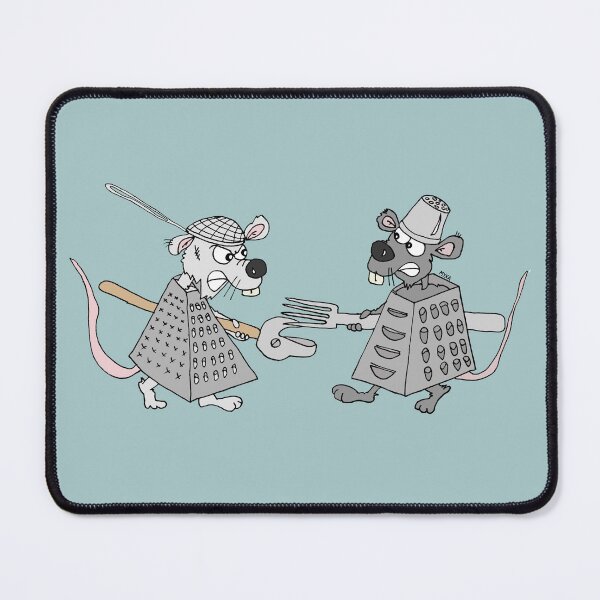 Item preview, The Great Grater War – Funny Quirky Mice Cooking Pun Art designed and sold by MyxaART.