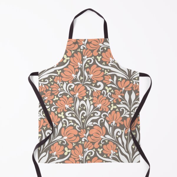 Item preview, Peach Garden Dry Ink Art Nouveau Pattern designed and sold by AneissPiaf.