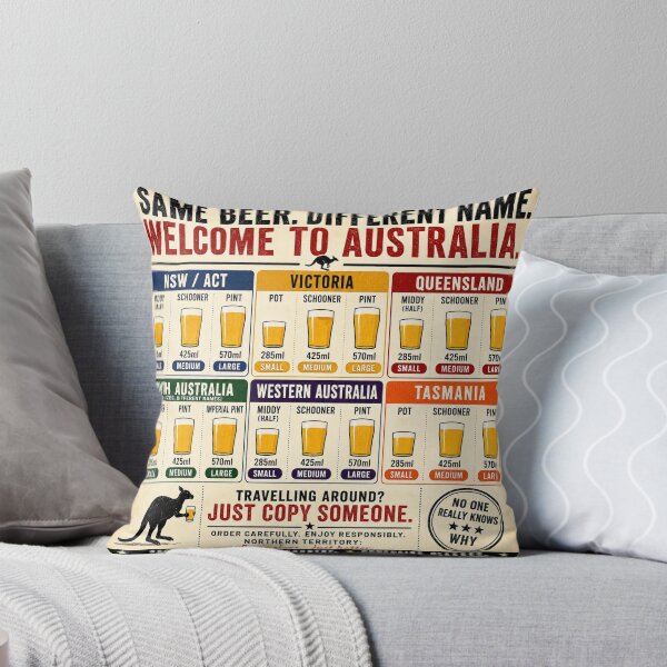 Item preview, Australian Beer Sizes – Pint, Schooner, Middy Funny Aussie Chart designed and sold by P’s Silly stuff.