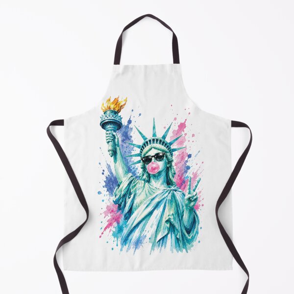 Item preview, Funny Statue of Liberty Blowing Bubble Gum, 4th of July, 250th Anniversary America designed and sold by D4nnyBoiArt.