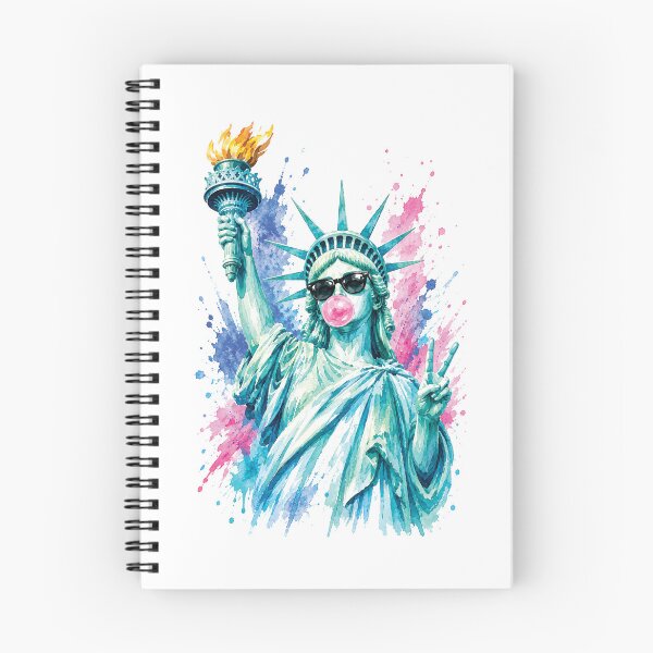 Item preview, Funny Statue of Liberty Blowing Bubble Gum, 4th of July, 250th Anniversary America designed and sold by D4nnyBoiArt.