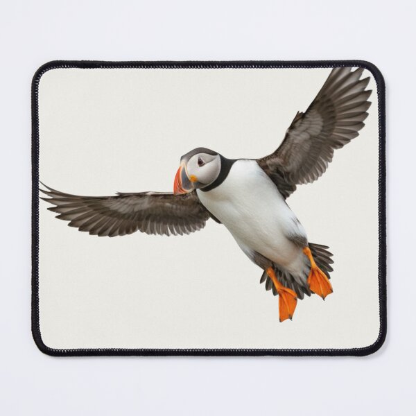 Item preview, Atlantic Puffin in Flight – Coastal Wildlife Illustration designed and sold by The Digital Compass.