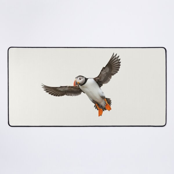 Item preview, Atlantic Puffin in Flight – Coastal Wildlife Illustration designed and sold by The Digital Compass.