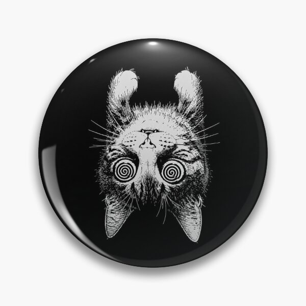 Item preview, Minimal Psychedelic Cat – Alternative Dark Design designed and sold by ChaoticCatIlust.