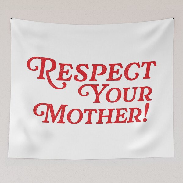 Item preview, Respect Your Mother, Funny Quote, Retro Y2K, Cute Sassy designed and sold by toongstudio.