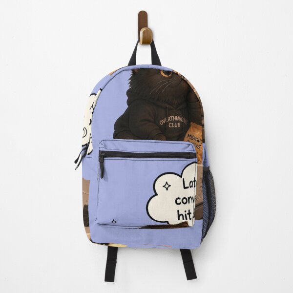 Item preview, Late Night Conversations Hit Differently Cats Illustration designed and sold by alvinavery.
