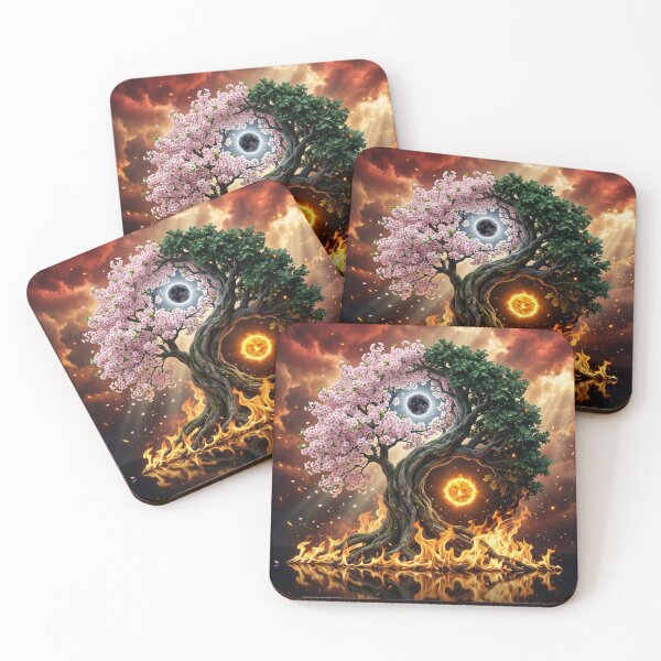 Item preview, Dual Tree of Balance Sun and Moon designed and sold by kmiArtistIA.