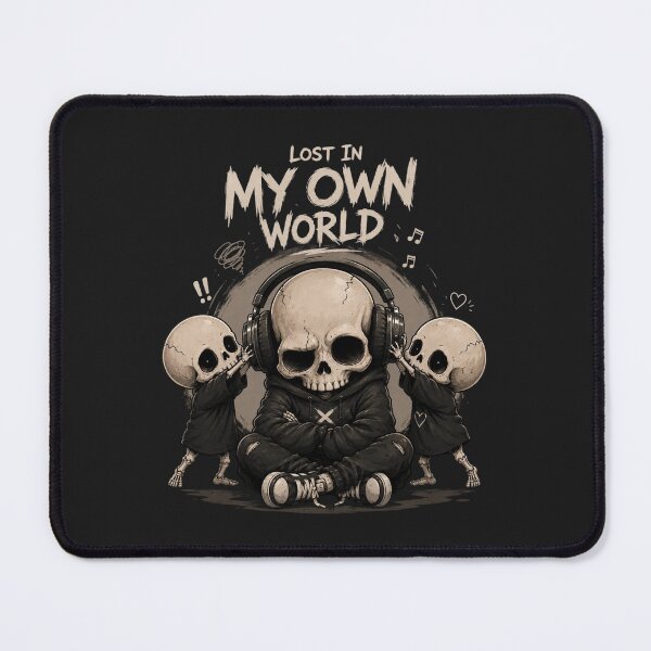 Item preview, Lost in my Own World Skull designed and sold by LOLKart.