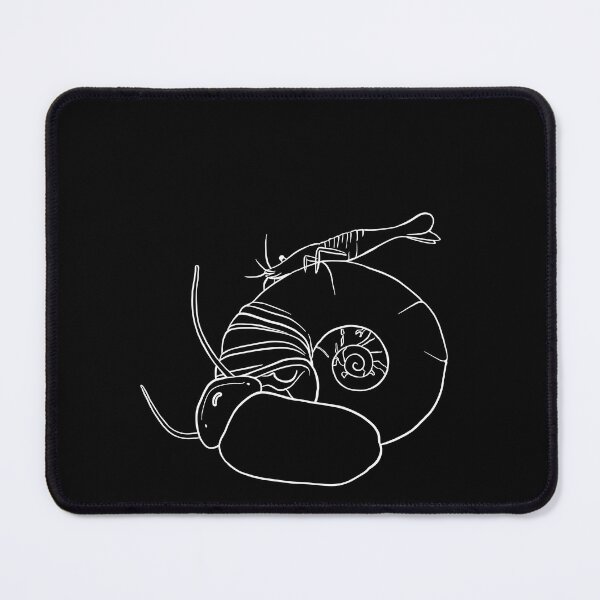 Item preview, Ramshorn Snail with Shrimp White designed and sold by Kaytertrib.