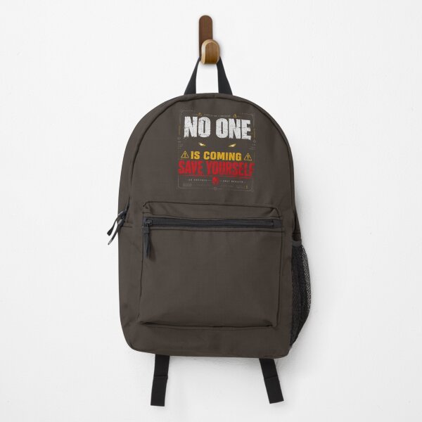 Item preview, No One Is Coming Save Yourself Motivation Design designed and sold by LowBatteryStudio ⭐.