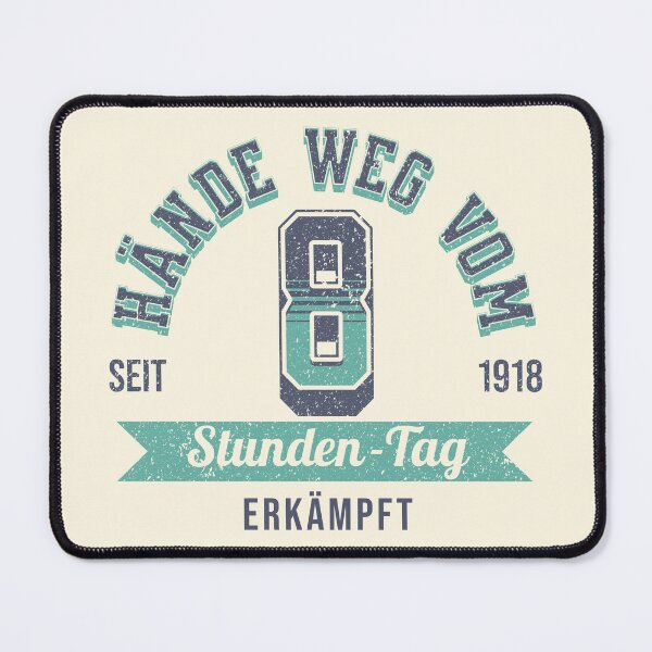 Item preview, Hands off the 8-hour day | Workers' rights vintage protection designed and sold by VariousGoodies.