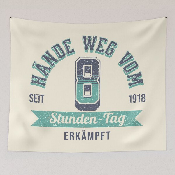 Item preview, Hands off the 8-hour day | Workers' rights vintage protection designed and sold by VariousGoodies.