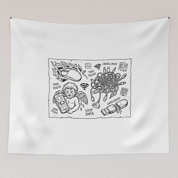 Item preview, Digital Agony Ignorant Tattoo Flash Sheet designed and sold by krish-prints.