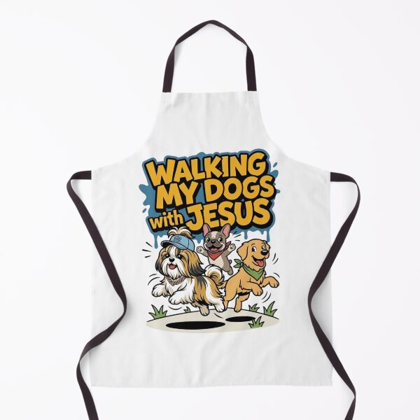 Item preview, Cute Christian Dog Walking Shirt – Walking My Dogs With Jesus designed and sold by ArtsBorn2Create.