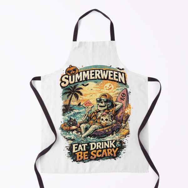 Item preview, Summerween Eat Drink Be Scary Skeleton Shirt designed and sold by vampbabe54.
