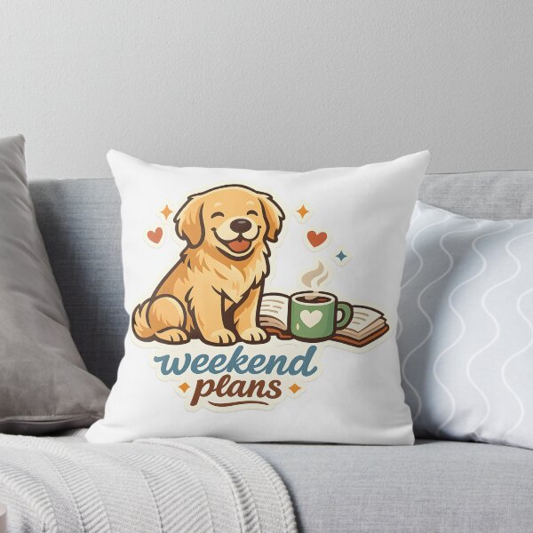 Item preview, Weekend Plans Cute Dog and Book Design designed and sold by Naviora.