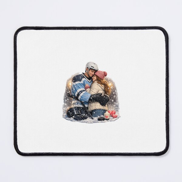 Item preview, Hockey Romance Aesthetic – Cute Winter Love Design designed and sold by Aramdesing.