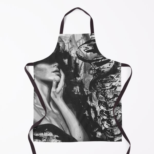 Item preview, Failure to Loosen | Black and White Mixed Media Portrait designed and sold by CheHojas.