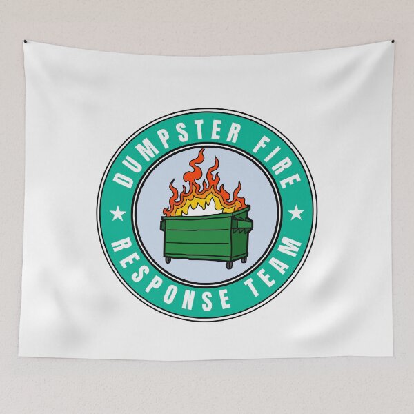 Item preview, Dumpster Fire Response Team Funny Sarcastic Humor Crisis Manager designed and sold by JonesFlora2025.