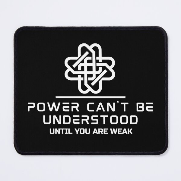 Item preview, Power Is Forged in Weakness – Motivational Quote designed and sold by THE RADIANT LEGACY.