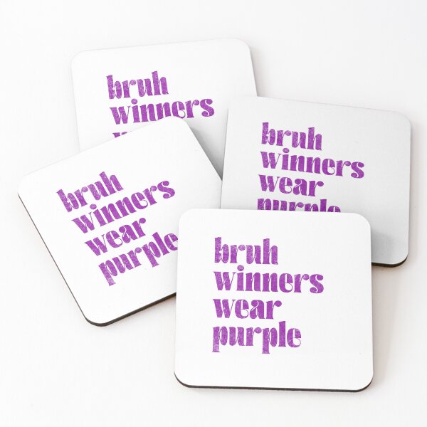 Item preview, Bruh Winners Wear Purple Funny Gen Z Internet Slang Quote designed and sold by JonesFlora2025.