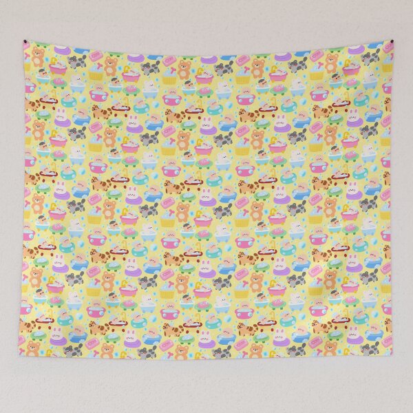 Item preview, Bubbly Bath Time Seamless Pattern designed and sold by KJackArtwork.