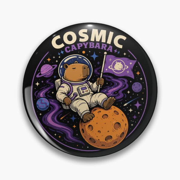 Item preview, Cosmic Capybara designed and sold by GhoulishGraphX.