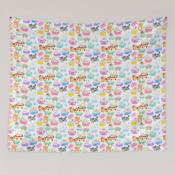 Item preview, Bubbly Bath Time Seamless Pattern designed and sold by KJackArtwork.