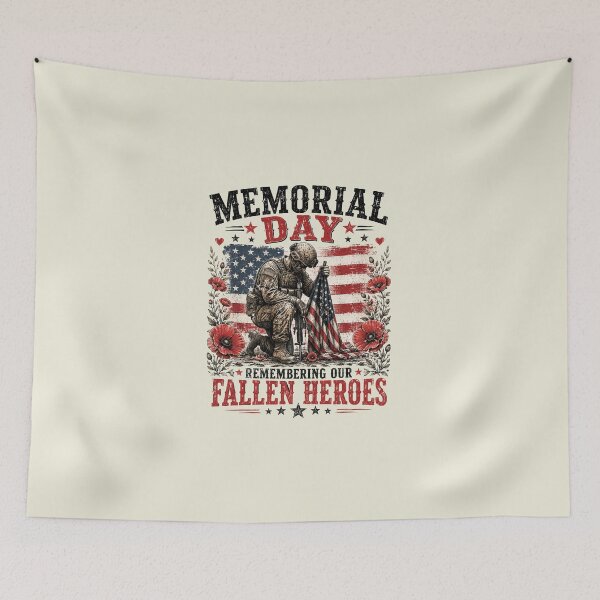 Item preview, Memorial Day Remembering Our Fallen Heroes Patriotic Us Flag designed and sold by sparkfavs.