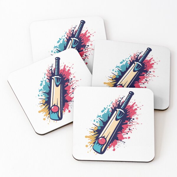 Item preview, Cricket Strike | Color Splash Bat Ball | Desi Sports Art | IPL Fan Energy designed and sold by RAMHEARTS.