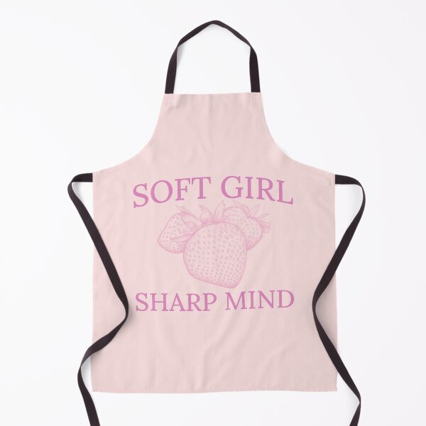Item preview, Soft Girl Sharp Mind — Strawberry Aesthetic Design designed and sold by ArtofDari.