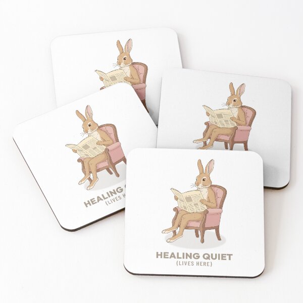 Item preview, Cozy Rabbit Reading Newspaper Vintage Illustration designed and sold by Cozy Vintage Animal.