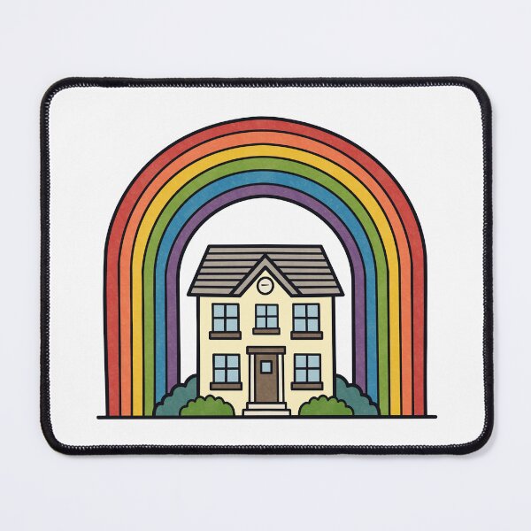 Item preview, Cute Safe Space Rainbow House designed and sold by Anne97s.
