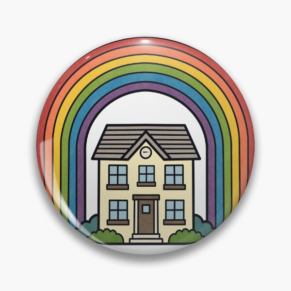 Item preview, Cute Safe Space Rainbow House designed and sold by Anne97s.