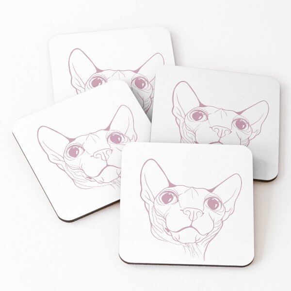 Artikelvorschau, Sphynx-Katzenporträt 1 Blau entworfen und verkauft von Kaytertrib.