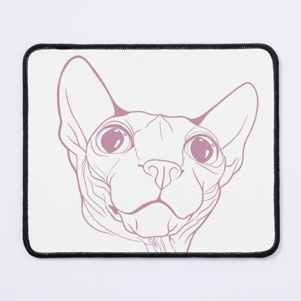 Item preview, Sphynx Cat Portrait 1 Blue designed and sold by Kaytertrib.