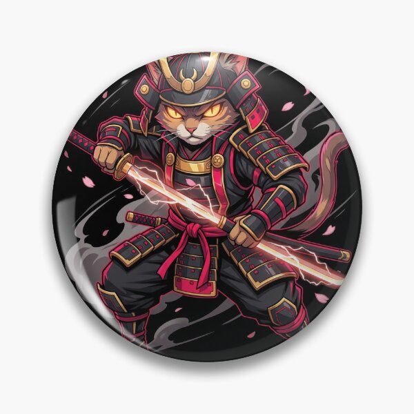 Item preview, Puss in Boots But Make It Bushido Cat Samurai designed and sold by The Quiet Thicket.