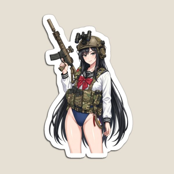 Item preview, Tactical School Girl - Anime Special Ops designed and sold by RAWLIFEGRAPHIC.