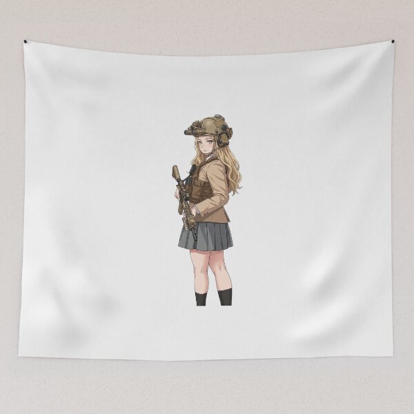 Item preview, Tactical School Girl - Anime Special Ops designed and sold by RAWLIFEGRAPHIC.