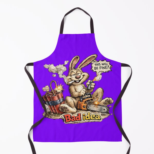 Item preview, Bad Idea Rabbit Sticker – Funny Dynamite Cartoon Chaos Art designed and sold by Felixuss.
