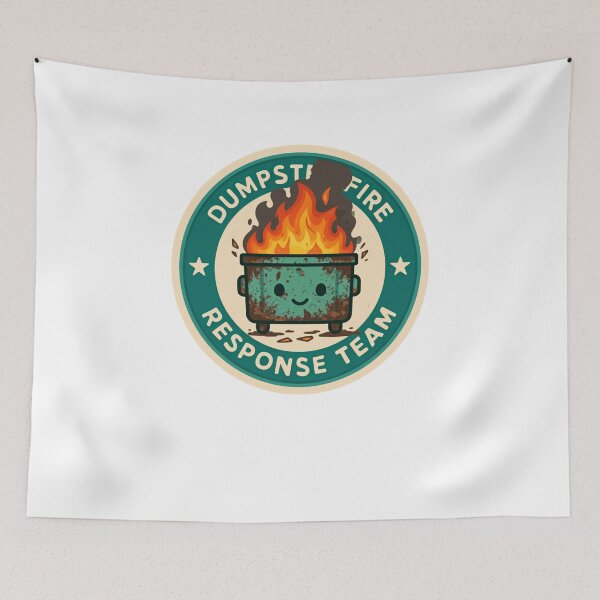 Item preview, Dumpster Fire Response Team Chaos Manager Problem Solver Sarcastic Work Humor designed and sold by JonesFlora2025.