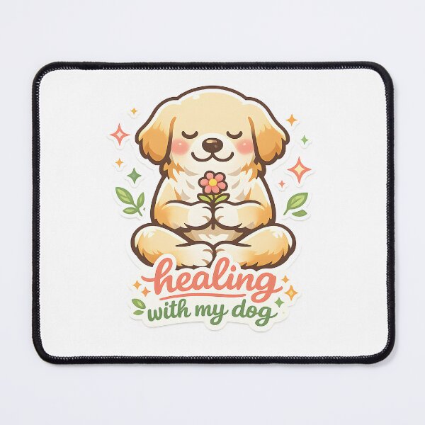 Item preview, Healing With My Dog Cute Emotional Support Design designed and sold by Naviora.